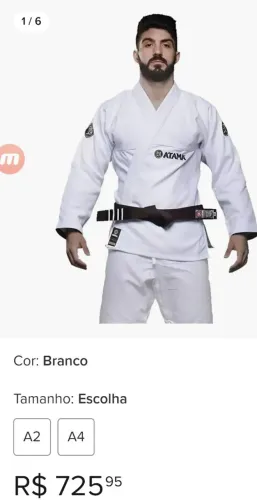 Kimono classic  Profissional Adulto Atama Jiu Jitsu Trançado Reforçado Alta Qualidade
