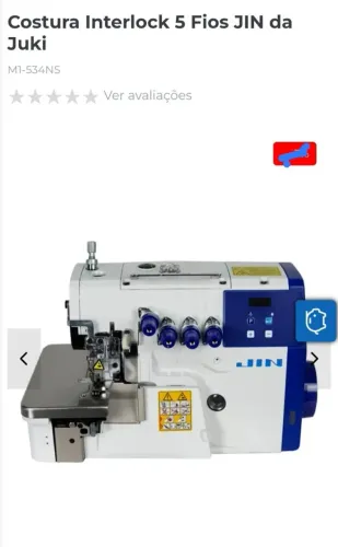 Máquina interloque industrial 