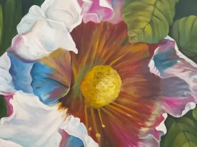 Quadro em Óleo Sobre Tela 60x80 com Moldura - Original