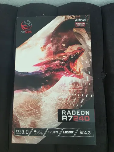 Placa de Vídeo Radeon R7 240 4GB GDDR5 128 Bits HDMI DVI VGA