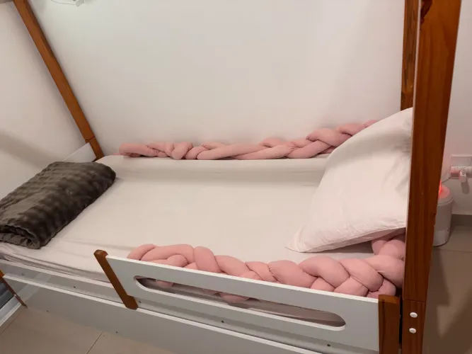 Bicama casinha com Colchão Infantil