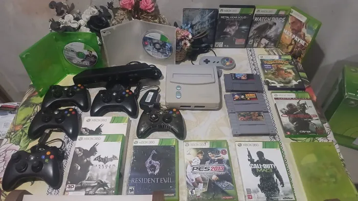 Lote de Games, Cartuchos, Assessórios e Jogos