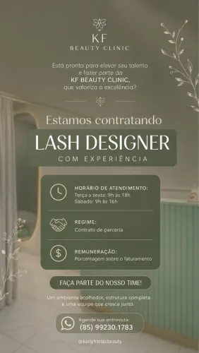 ESTAMOS CONTRATANDO | LASH DESIGNER 