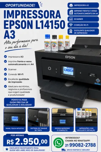 Vendo impressora Epson L 14150 abastecida com tinta para sublimação