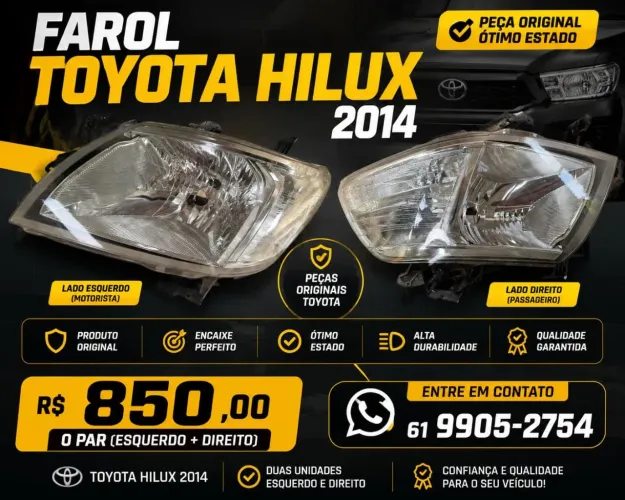 Farol Hilux 