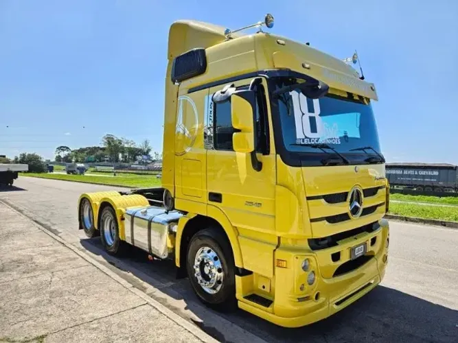 Mb Actros 2546 6x2 Ano 18 Teto Alto Automático Ar Condicionado Interna nova roda alumínio