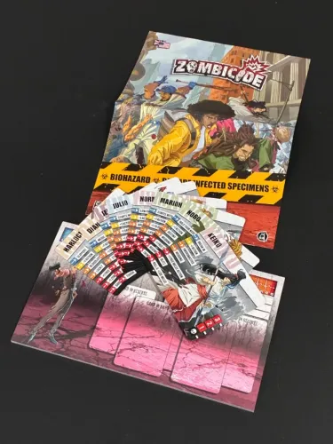Zombicide Comic Book Extras 8 Dashboards 1ªE + Cartões de Identificação 2ªE + Missão 1ªE