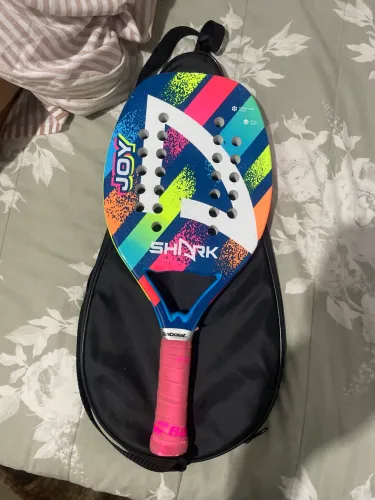 Raquete beach tennis shark joy (seminovo)