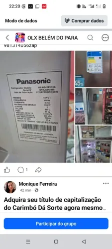 Geladeira 1.600 zap *zap .