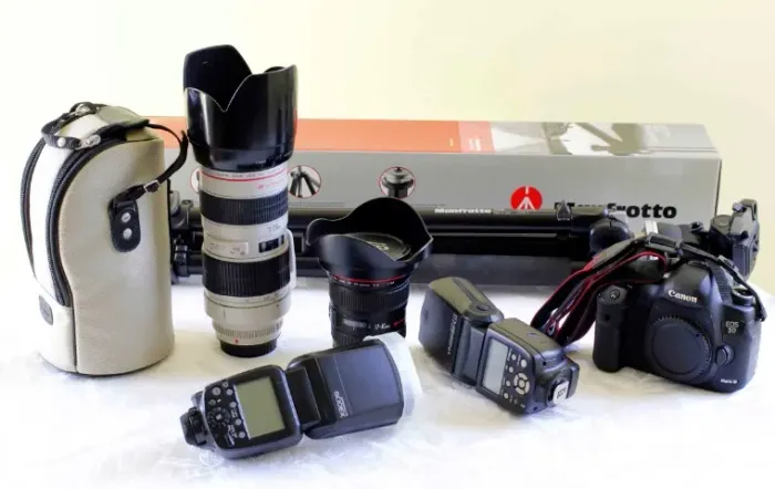 Equipamento fotográfico profissional