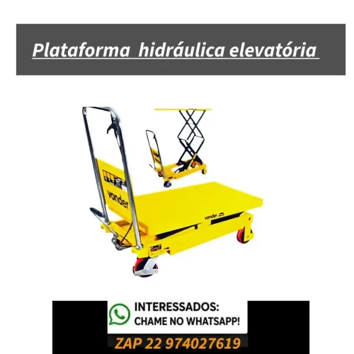 Plataforma hidráulica elevatória