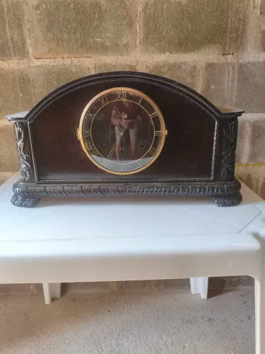 Relógio antigo carrilhão de mesa Silco