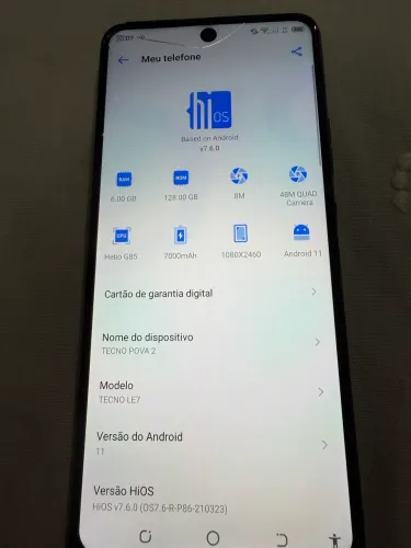 Celular tecno pova 2