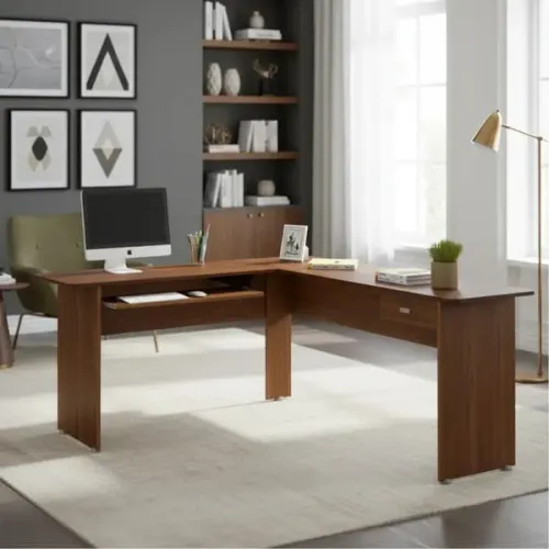 Promoção Mesa Marrom em L - 11/5/26