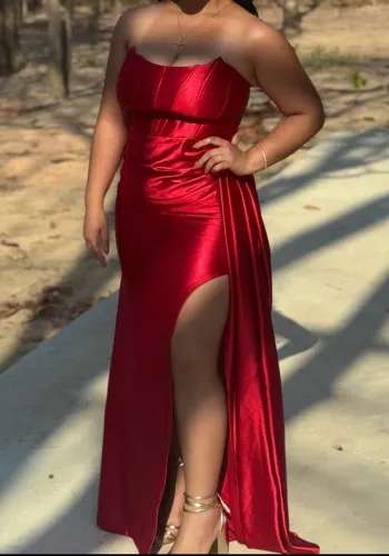 Vestido de festa vermelho