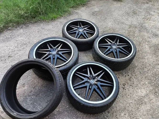 Rodas aro 20 com pneus slim