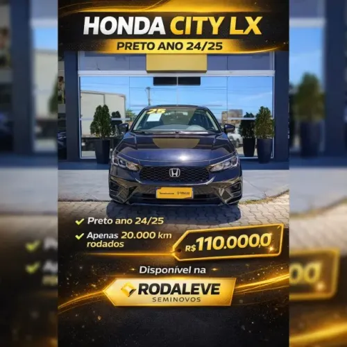 Honda City Hatchback LX 1.5 Flex 16V Aut. 2025