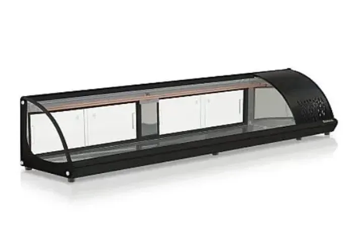 Vitrine Sushi Omega BC-VFRS1500 1,50m - Vidro Curvo - 220V.