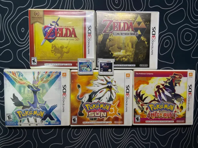 Lote com 7 jogos para Nintendo 3DS