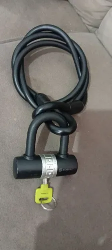Cadeado U-LOCK com cabo em aço Elleven