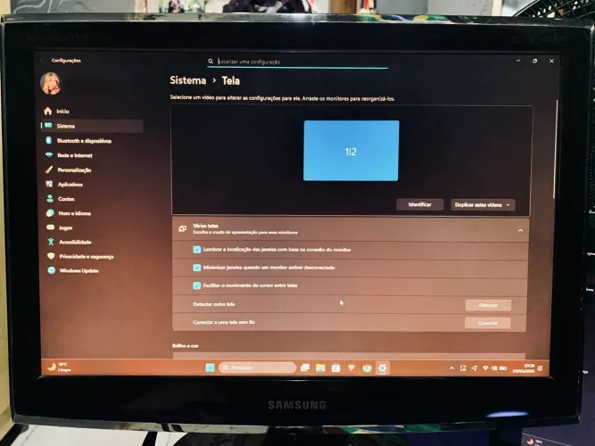 Monitor Samsung T190 19 Polegadas Com Entrada HDMI (Via Adaptador)
