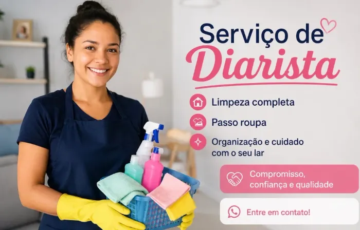 diarista preço podemos negociar