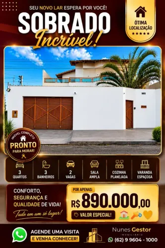 Sobrado a venda Goiânia