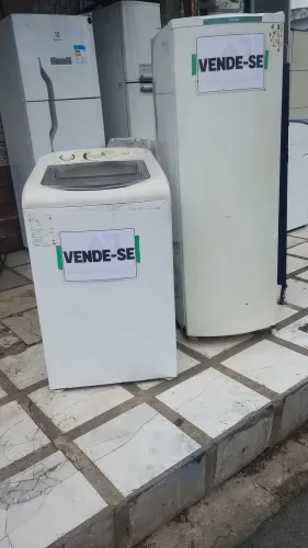 Geladeira e máquina