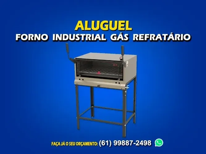 Locação de forno gás de pedra 130lts diária