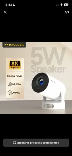 Projetor Magcubic HY300 Pro+ + Telão de Projeção | Kit Cinema