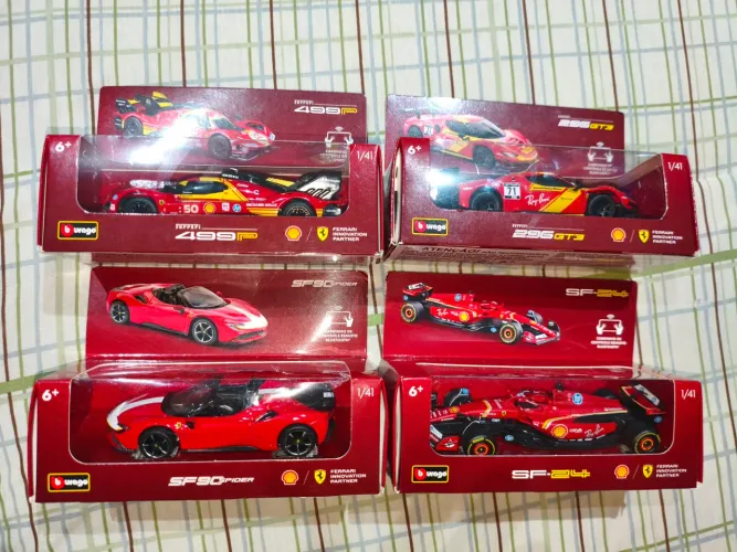 Coleção Ferrari Shell 2025 Controle Remoto Bburago