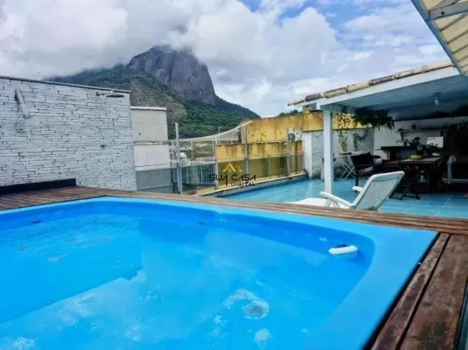 Cobertura com 4 quartos com vista para Pedra da Gávea a venda no Jardim Oceânico. REF: BAA