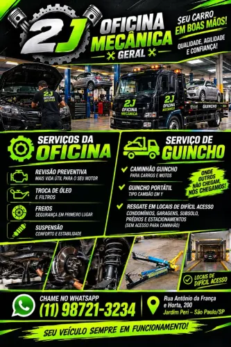 Guincho e oficina mecânica na zona norte