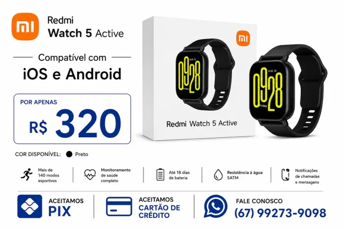 Smartwatch Redmi 5 Active