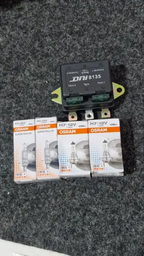 Kit de Lâmpadas de Farol H7/H1 + Relê