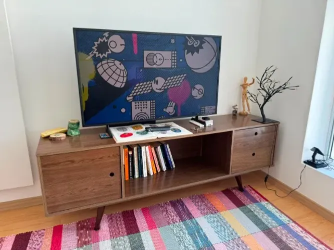 Rack retrô estilo mid-century | 160cm