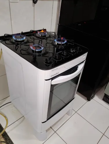 Fogão de vidro usado em excelente estado forno nunca utilizado