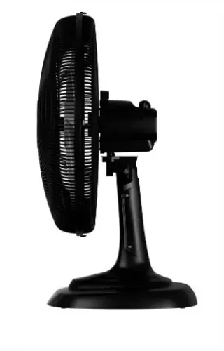 Ventilador De Mesa Preto Turbo 50cm Potente Silencioso 6 Pás