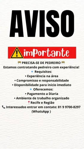 Oportunidade de emprego