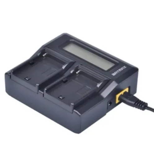 Carregador Batmax Duplo para F970 F550 F770 F570 F960 Led Monitor Ring