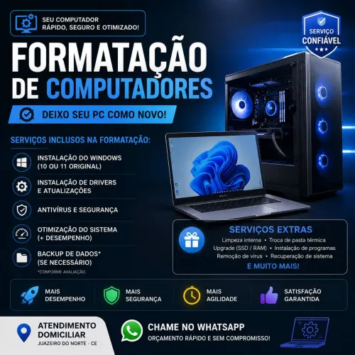 Formatação de computadores e outros serviços