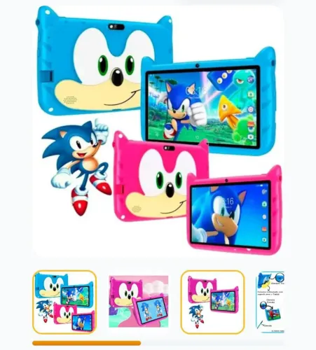 Tablet Kids Infantil 7" Sonic Menino e Menina - Smart para Crianças