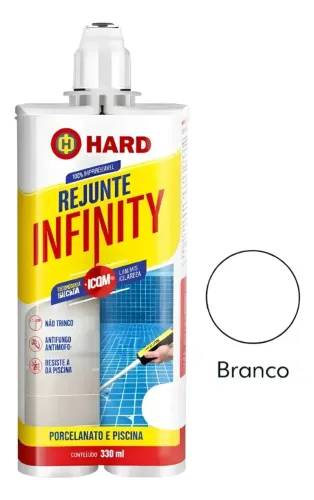 Rejunte Infinity - BRANCO ACETINADO - cartucho bicomponente 330ml