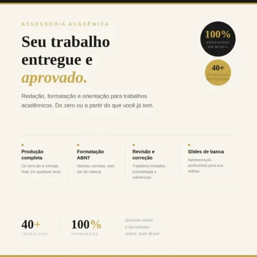  Redação e Formatação de Trabalhos Acadêmicos - ABNT - 40+ aprovados