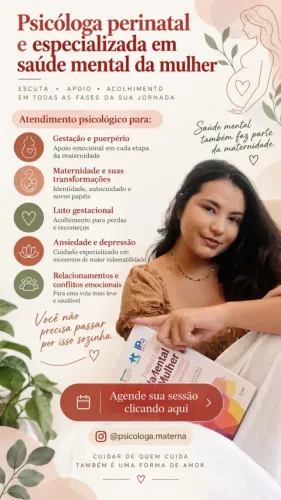 Psicóloga de mulheres e mães
