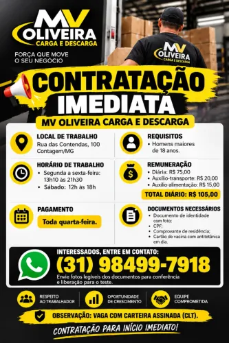 Ajudante de carga e descarga