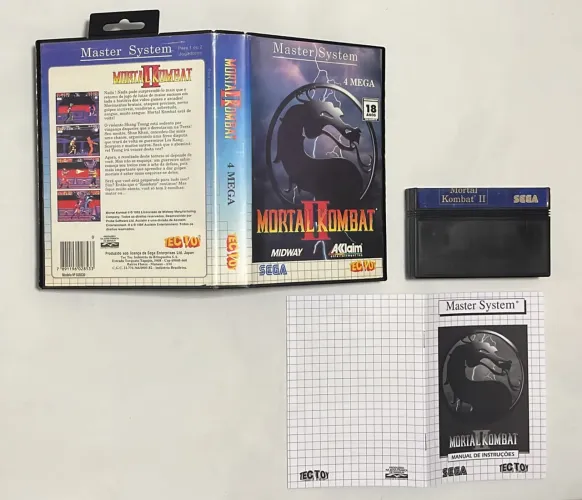 Master System Tec Toy Sega Mortal Kombat 2
