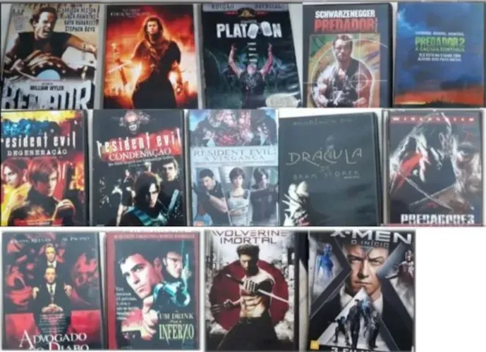 Lote com 16 DVDs