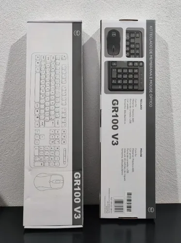 Kit Teclado e Mouse HomeOffice USB - Novo