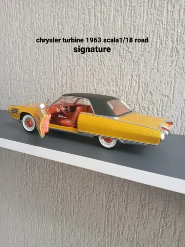 miniatura CHRYSLER TURBINE ANO 1963 MARCA ROAD SIGNATURE ESCALA 1/18